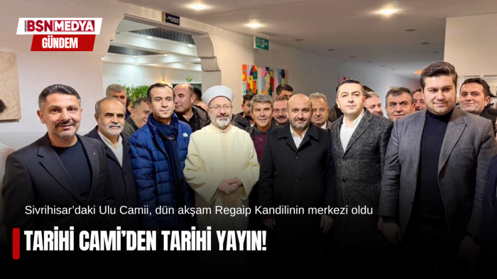 Tarihi Cami’den tarihi yayın!